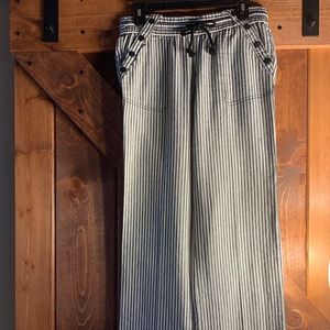 Stripped summer trousers